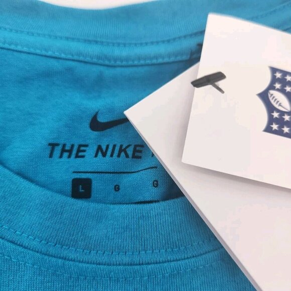 Carolina Panthers Primetime Wordmark Essential Mens Size Large Nike NFL T-Shirt - Picture 2 of 6